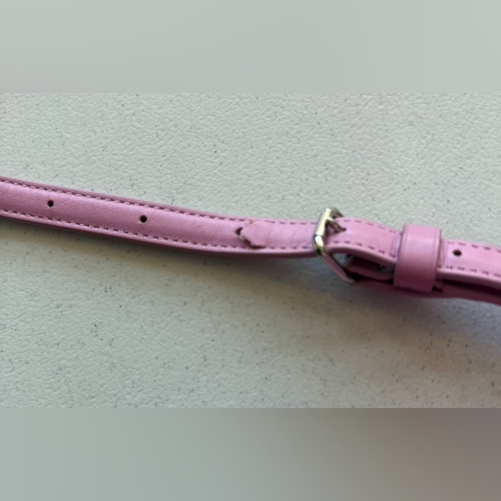 Coach Crosby 36552 Pink Crossbody Calf Leather Double Zipper TurnLock Purse - Picture 5 of 16